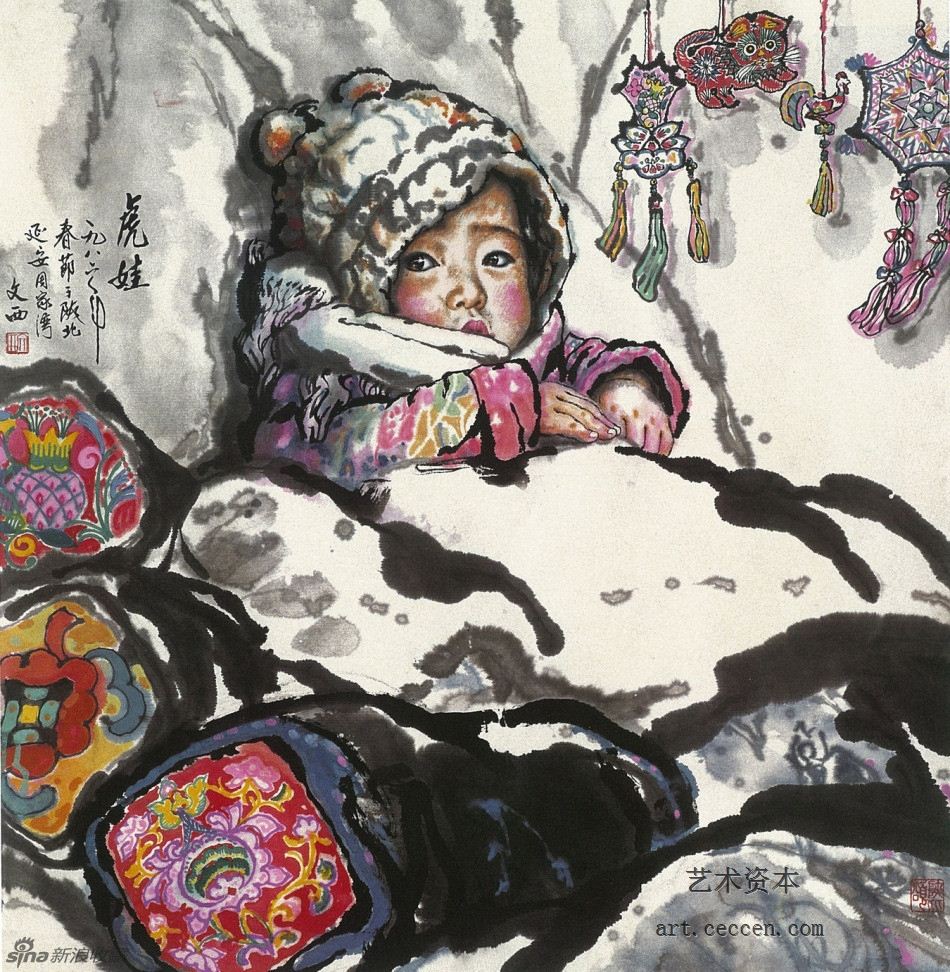 虎娃 100cm×100cm 1986年